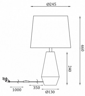 Настольная лампа декоративная Maytoni Calvin Table Z181-TL-01-W в Верхней Пышме - verhnyaya-pyshma.mebel24.online | фото 2