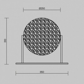 Настольная лампа декоративная Maytoni Mangata MOD387TL-L8CH3K в Верхней Пышме - verhnyaya-pyshma.mebel24.online | фото 4