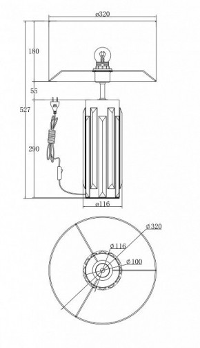 Настольная лампа декоративная Maytoni Muse MOD304TL-01G в Верхней Пышме - verhnyaya-pyshma.mebel24.online | фото 3