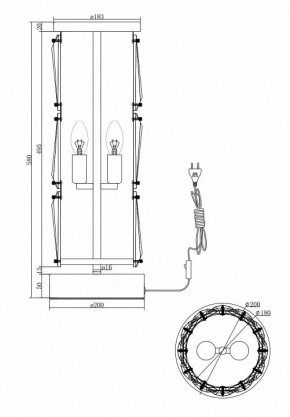 Настольная лампа декоративная Maytoni Puntes MOD043TL-02CH в Верхней Пышме - verhnyaya-pyshma.mebel24.online | фото 4