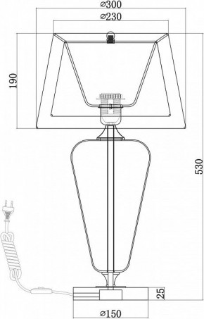 Настольная лампа декоративная Maytoni Verre Z005TL-01CH в Верхней Пышме - verhnyaya-pyshma.mebel24.online | фото 4