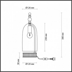 Настольная лампа декоративная Odeon Light Bell 4892/1T в Верхней Пышме - verhnyaya-pyshma.mebel24.online | фото 6