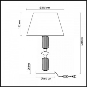 Настольная лампа декоративная Odeon Light Candy 4861/1TA в Верхней Пышме - verhnyaya-pyshma.mebel24.online | фото 4
