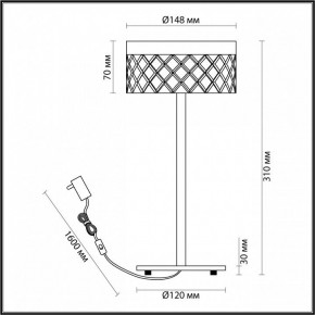 Настольная лампа декоративная Odeon Light Fivre 5032/7TL в Верхней Пышме - verhnyaya-pyshma.mebel24.online | фото 5