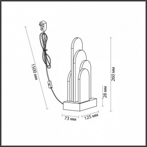Настольная лампа декоративная Odeon Light Foros 5437/12TL в Верхней Пышме - verhnyaya-pyshma.mebel24.online | фото 5