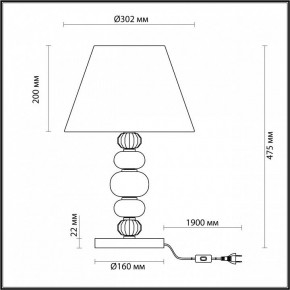 Настольная лампа декоративная Odeon Light Sochi 4896/1T в Верхней Пышме - verhnyaya-pyshma.mebel24.online | фото 4