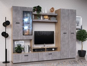 Нэнси New Пенал (ЛДСП) Бетон светлый/Сонома в Верхней Пышме - verhnyaya-pyshma.mebel24.online | фото 3