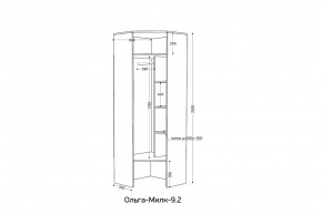 ОЛЬГА-МИЛК 9.2 Шкаф угловой с зеркалом в Верхней Пышме - verhnyaya-pyshma.mebel24.online | фото 2