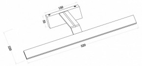 Подсветка для зеркала Maytoni Decart MIR010WL-L12B4K в Верхней Пышме - verhnyaya-pyshma.mebel24.online | фото 3