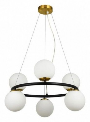 Подвесная люстра Arte Lamp Alcor A2224SP-6BK в Верхней Пышме - verhnyaya-pyshma.mebel24.online | фото 3