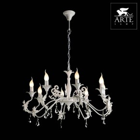 Подвесная люстра Arte Lamp Angelina A5349LM-8WH в Верхней Пышме - verhnyaya-pyshma.mebel24.online | фото 2