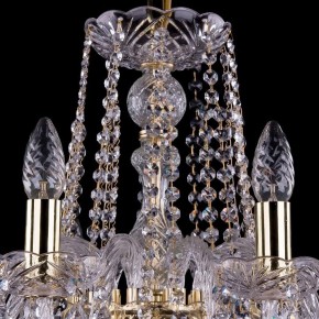 Подвесная люстра Bohemia Ivele Crystal 1402 1402/10/240/G/Leafs в Верхней Пышме - verhnyaya-pyshma.mebel24.online | фото 4