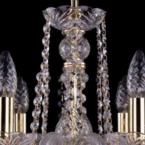 Подвесная люстра Bohemia Ivele Crystal 1402 1402/6/160/G/Leafs в Верхней Пышме - verhnyaya-pyshma.mebel24.online | фото 4