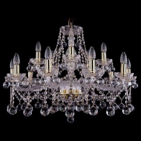 Подвесная люстра Bohemia Ivele Crystal 1413 1413/10+5/300/G/Balls в Верхней Пышме - verhnyaya-pyshma.mebel24.online | фото