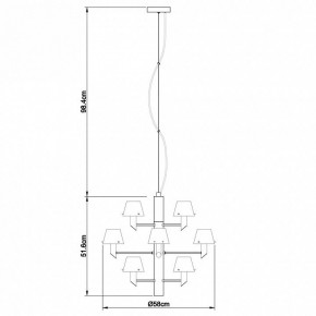 Подвесная люстра Divinare Albero 1680/02 LM-12 в Верхней Пышме - verhnyaya-pyshma.mebel24.online | фото 4