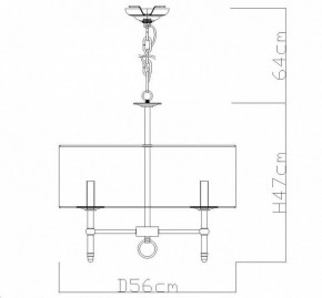 Подвесная люстра Divinare Candela 1162/01 LM-5 в Верхней Пышме - verhnyaya-pyshma.mebel24.online | фото 4