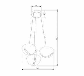 Подвесная люстра Eurosvet Emisfero 50083/3 LED золото в Верхней Пышме - verhnyaya-pyshma.mebel24.online | фото 6