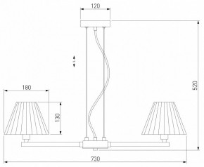 Подвесная люстра Eurosvet Peony 60136/6 хром/графит в Верхней Пышме - verhnyaya-pyshma.mebel24.online | фото 5