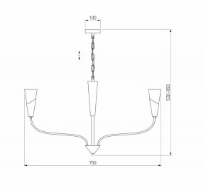 Подвесная люстра Eurosvet Rhyton 60167/6 никель в Верхней Пышме - verhnyaya-pyshma.mebel24.online | фото 5