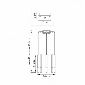 Подвесная люстра Lightstar Tubo L5T747147 в Верхней Пышме - verhnyaya-pyshma.mebel24.online | фото 3