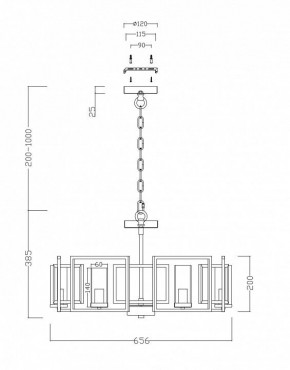 Подвесная люстра Maytoni Bowi H009PL-06G в Верхней Пышме - verhnyaya-pyshma.mebel24.online | фото 4