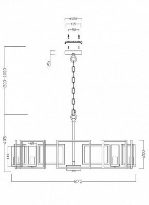 Подвесная люстра Maytoni Bowi H009PL-08G в Верхней Пышме - verhnyaya-pyshma.mebel24.online | фото 4