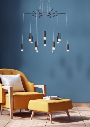 Подвесная люстра Maytoni Davida MOD035PL-12B в Верхней Пышме - verhnyaya-pyshma.mebel24.online | фото 4