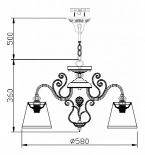 Подвесная люстра Maytoni Vintage ARM420-05-R в Верхней Пышме - verhnyaya-pyshma.mebel24.online | фото 7