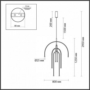 Подвесная люстра Odeon Light Memfi 6633/95L в Верхней Пышме - verhnyaya-pyshma.mebel24.online | фото