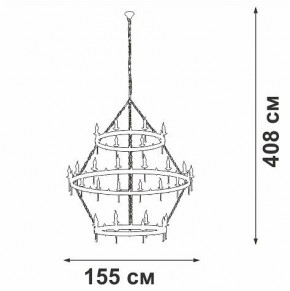 Подвесная люстра Vitaluce V1872 V1872-7/16+8+8 в Верхней Пышме - verhnyaya-pyshma.mebel24.online | фото 3
