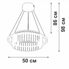 Подвесная люстра Vitaluce V54010 V54010-0/1S в Верхней Пышме - verhnyaya-pyshma.mebel24.online | фото 6