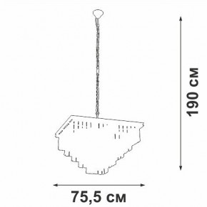 Подвесная люстра Vitaluce V5818 V5818-8/13 в Верхней Пышме - verhnyaya-pyshma.mebel24.online | фото 5