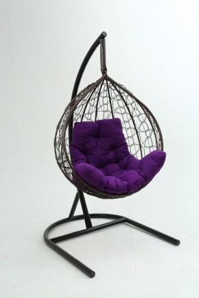 Подвесное кресло Бароло (коричневый/фиолетовый) в Верхней Пышме - verhnyaya-pyshma.mebel24.online | фото