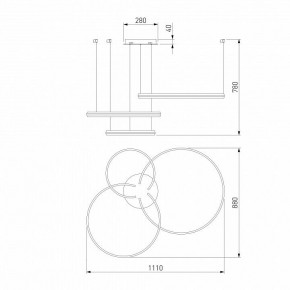 Подвесной светильник Eurosvet Gap 90180/3 сатин-никель в Верхней Пышме - verhnyaya-pyshma.mebel24.online | фото 5