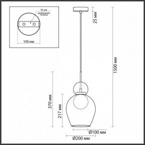 Подвесной светильник Odeon Light Blacky 2 5023/1 в Верхней Пышме - verhnyaya-pyshma.mebel24.online | фото 5