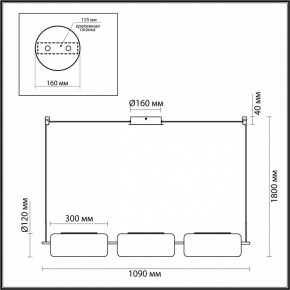Подвесной светильник Odeon Light Kavia 5003/30L в Верхней Пышме - verhnyaya-pyshma.mebel24.online | фото 4