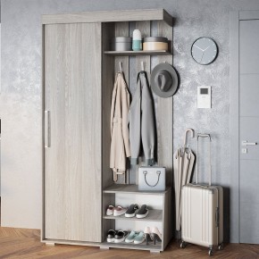 Прихожая Зара ПР-01 (ясень белый) в Верхней Пышме - verhnyaya-pyshma.mebel24.online | фото 3