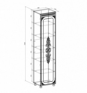 Шкаф для белья Ассоль плюс АС-531К в Верхней Пышме - verhnyaya-pyshma.mebel24.online | фото 2