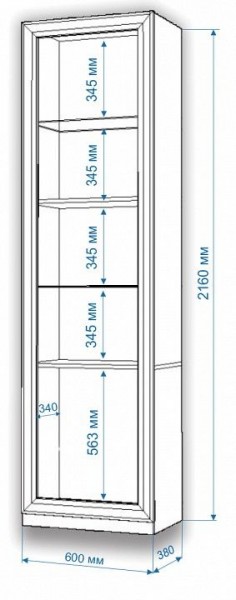 Шкаф для белья Нобиле ВтВ-ФГД-ФГК в Верхней Пышме - verhnyaya-pyshma.mebel24.online | фото 3