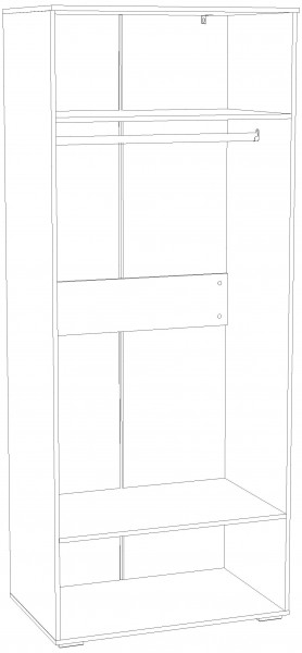 Шкаф для одежды НМ 041.42 "Банни" (Бисквит) в Верхней Пышме - verhnyaya-pyshma.mebel24.online | фото 4
