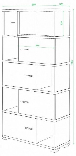 Шкаф комбинированный Домино СБ-30/5 в Верхней Пышме - verhnyaya-pyshma.mebel24.online | фото 2