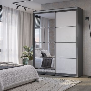 Шкаф-купе Крафт-6 1.6 м ШКК-06 (графит) в Верхней Пышме - verhnyaya-pyshma.mebel24.online | фото