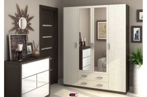Шкаф Квадро шимо светлый/темный в Верхней Пышме - verhnyaya-pyshma.mebel24.online | фото 1