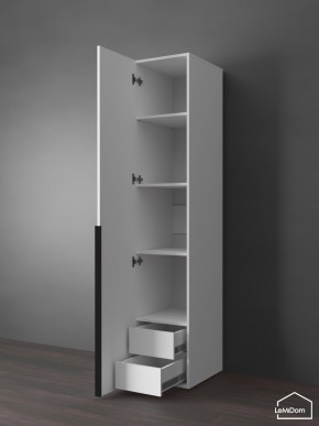 Шкаф Linnea MHR-1-3 2050х400х510 (Белый-М 11.1.2) в Верхней Пышме - verhnyaya-pyshma.mebel24.online | фото 6