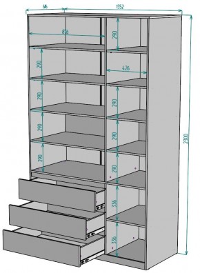 Шкаф Мальта H211 в Верхней Пышме - verhnyaya-pyshma.mebel24.online | фото 2