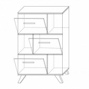 Шкаф низкий с нишами Вега Скандинавия в Верхней Пышме - verhnyaya-pyshma.mebel24.online | фото 8