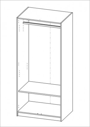 Шкаф ОРИОН двухдверный, цвет Дуб Сонома в Верхней Пышме - verhnyaya-pyshma.mebel24.online | фото 2