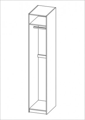 Шкаф ПЕГАС однодверный, цвет Дуб Венге в Верхней Пышме - verhnyaya-pyshma.mebel24.online | фото 3