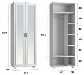 Шкаф платяной Монблан МБ-26К в Верхней Пышме - verhnyaya-pyshma.mebel24.online | фото 3