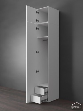 Шкаф с антресолью Linnea MHR-1POA-3 2450х400х510 (Белый-М 11.1.2) в Верхней Пышме - verhnyaya-pyshma.mebel24.online | фото 6